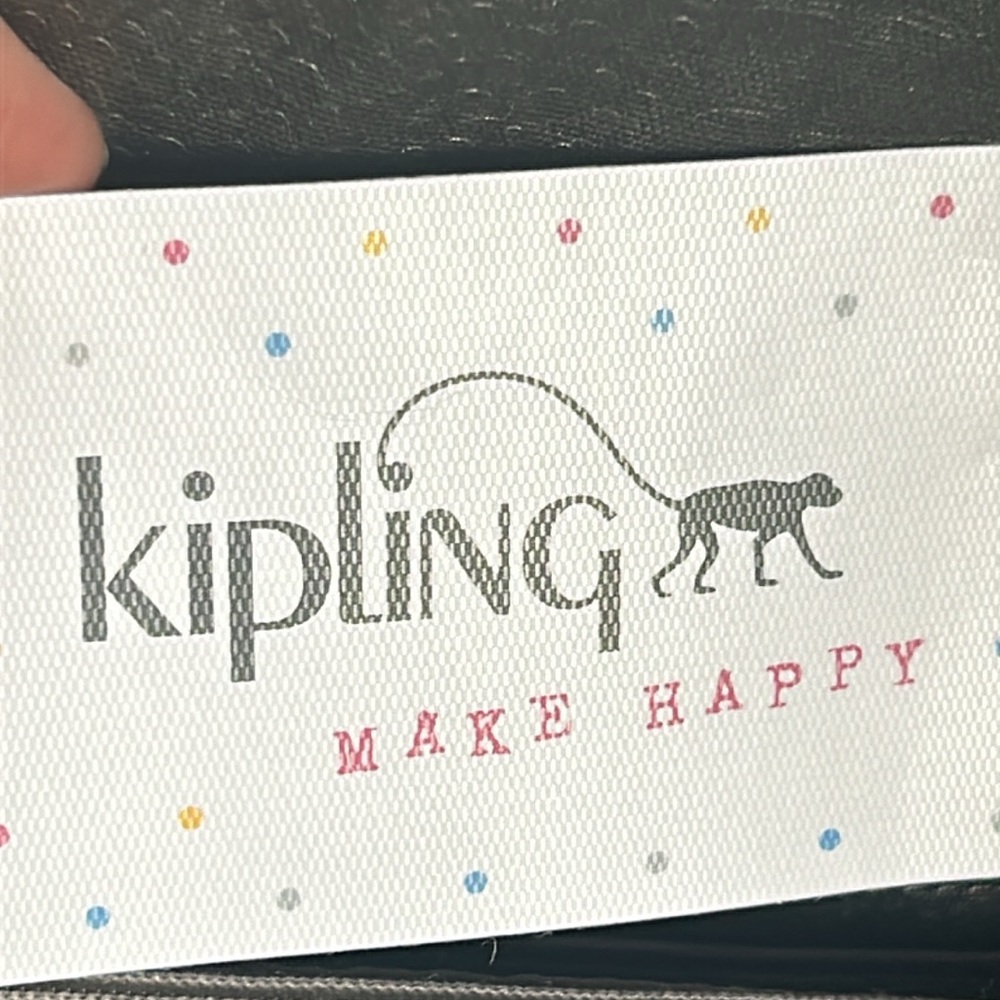 New Kipling Zuma Metallic Pewter Croc Embossed Crossbody Travel Organizer - Picture 6 of 13